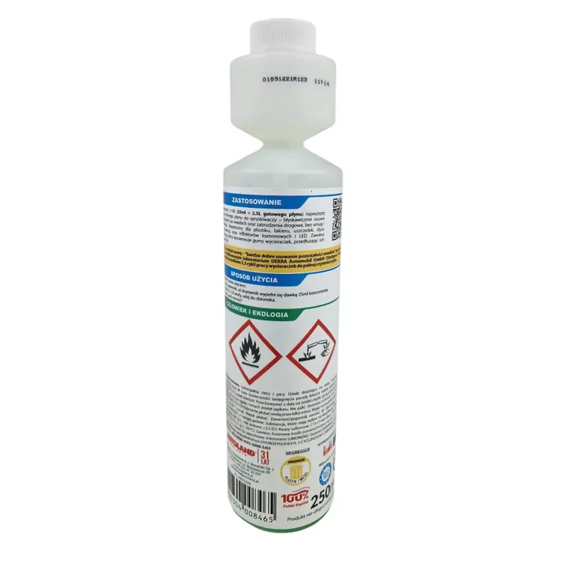 Nowy Koncentrat letniego płynu do spryskiwaczy Autoland CarCare (250 ml)