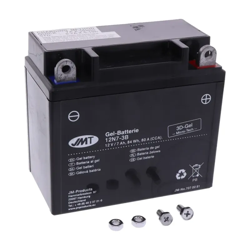 Akumulator żelowy JMT JM12N7-3B 12V 8Ah (odpowiednik Yuasa 12N7-3B) Ograniczona ilość