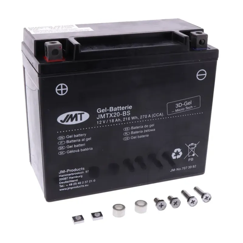 Akumulator żelowy JMT YTX20-BS 12V 20Ah (odpowiednik Yuasa YTX20-BS) Nie przegap