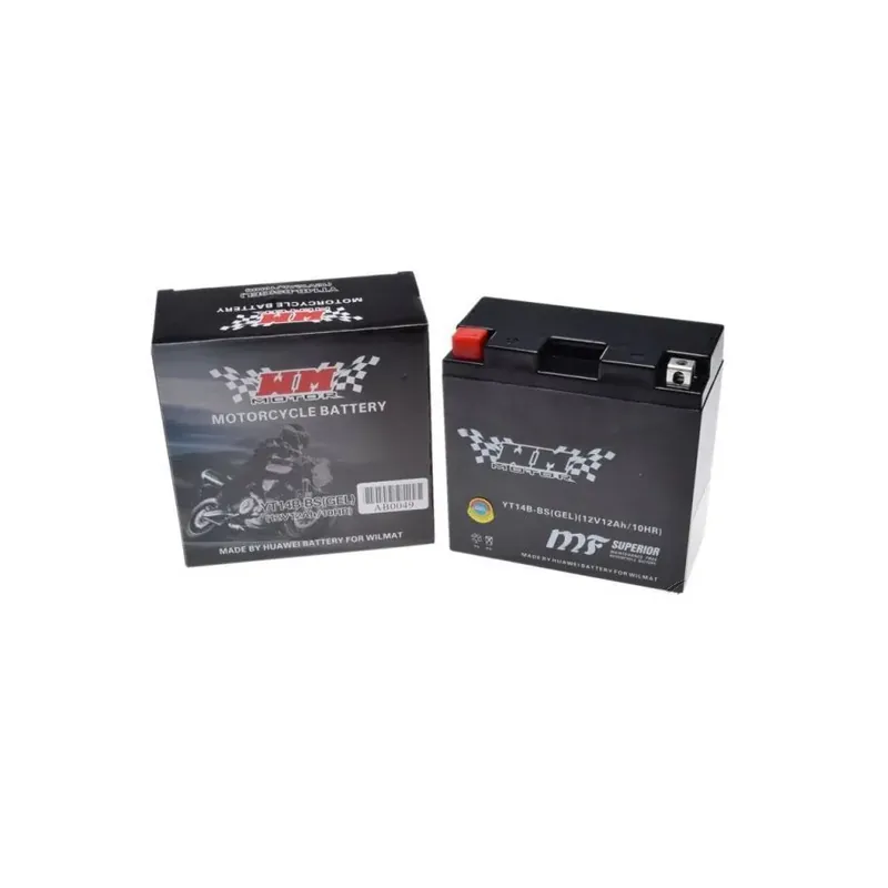 Akumulator żelowy AGM WM Motor WT14B-BS 12V, 12Ah (152x70x145) (odpowiednik YT14B-BS) Ekspresowa dostawa