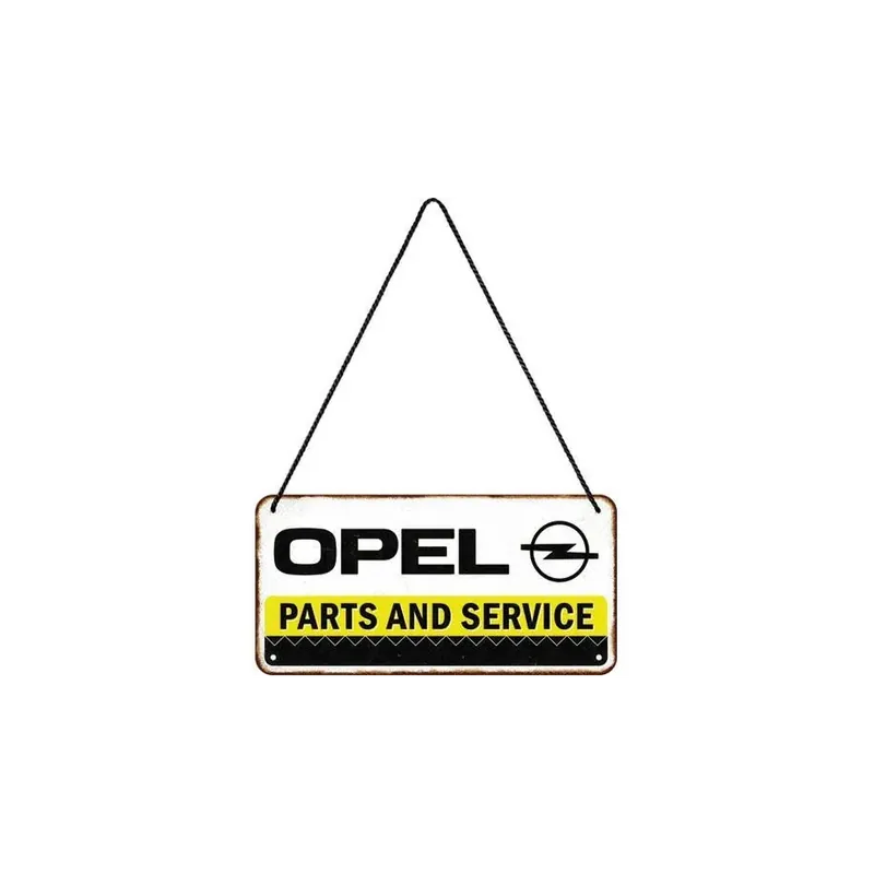 Zawieszka, tablica metalowa 10x20cm "Opel Parts & Service" 28053 Cena promocyjna